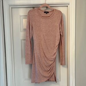Lulu's Blush Long Sleeve Dress